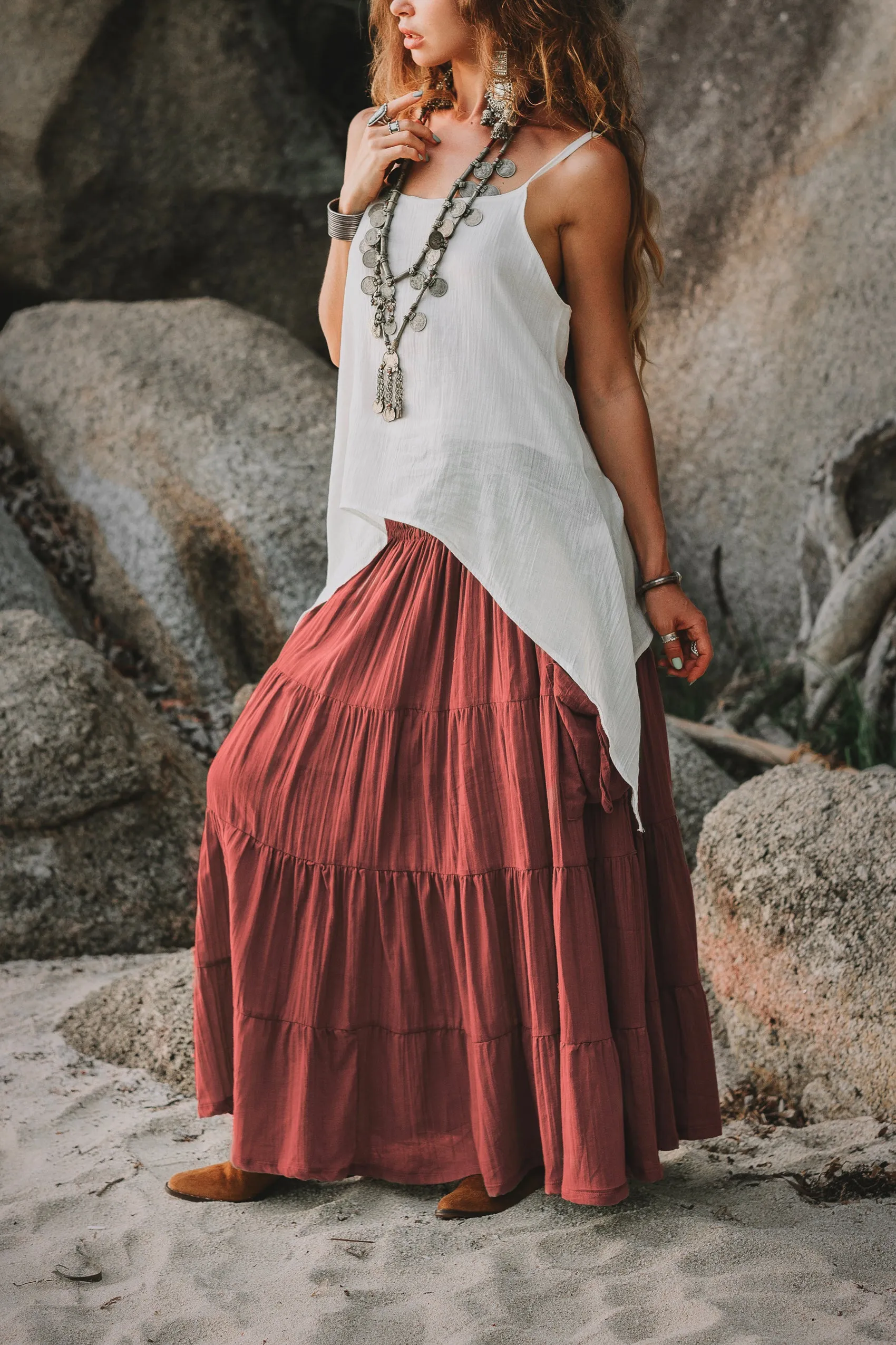 Maxi Skirt Calypso Rust
