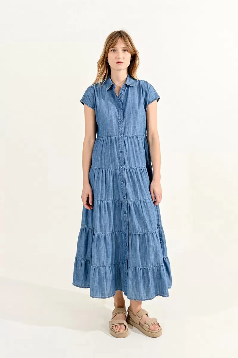 Molly Bracken Denim Blue Dress
