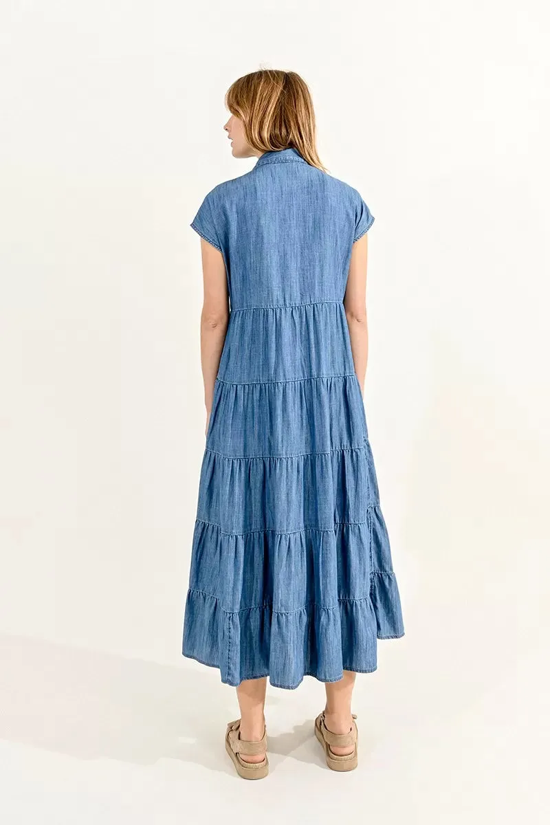 Molly Bracken Denim Blue Dress