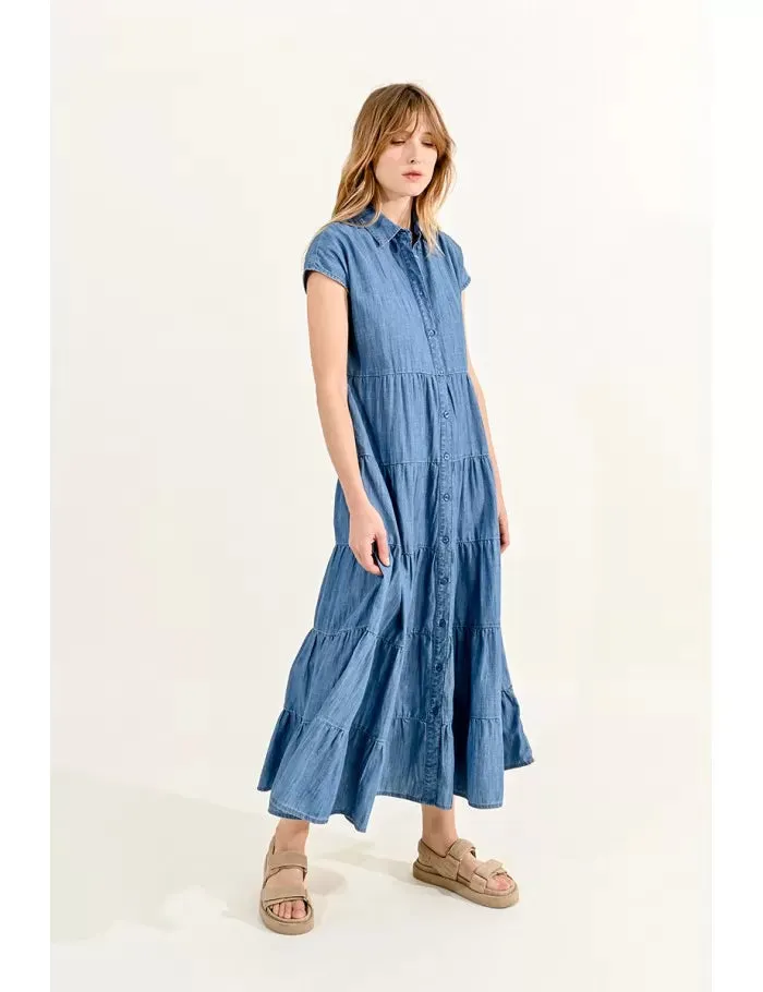 Molly Bracken Denim Blue Dress