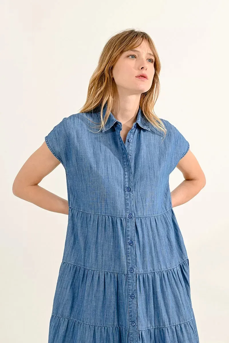 Molly Bracken Denim Blue Dress