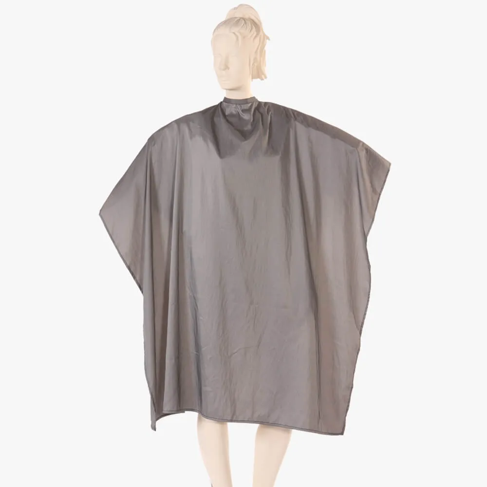 Multi-Purpose Salon Cape in Navy Iridescent Silkara Fabric