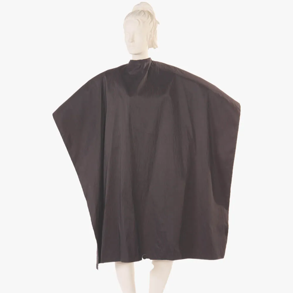 Multi-Purpose Salon Cape in Navy Iridescent Silkara Fabric