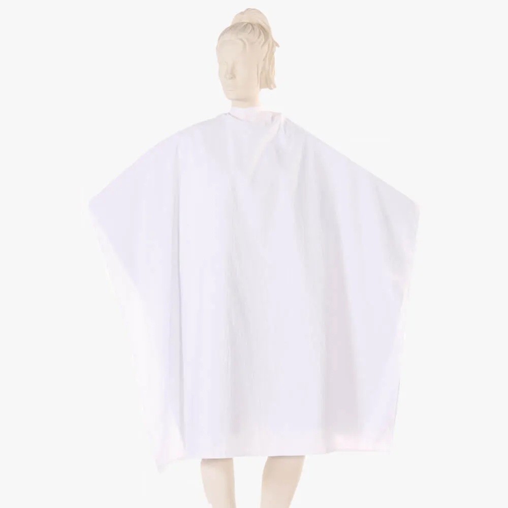Multi-Purpose Salon Cape in Navy Iridescent Silkara Fabric