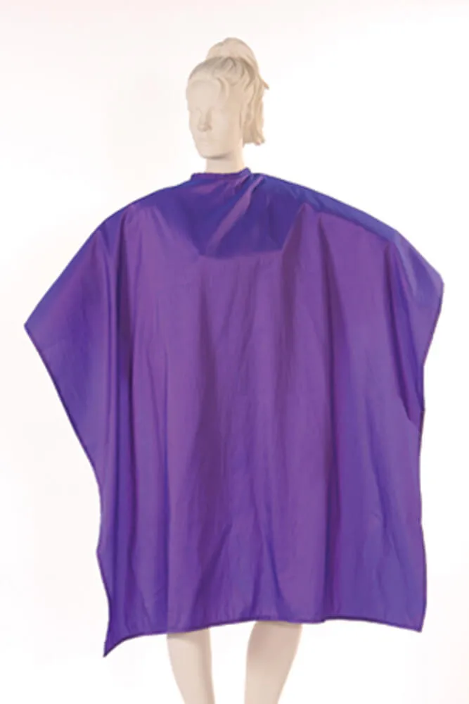 Multi-Purpose Salon Cape in Navy Iridescent Silkara Fabric