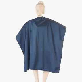 Multi-Purpose Salon Cape in Navy Iridescent Silkara Fabric