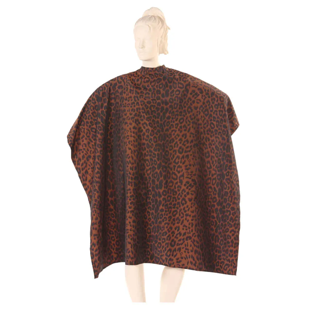Multi-Purpose Salon Cape in Navy Iridescent Silkara Fabric