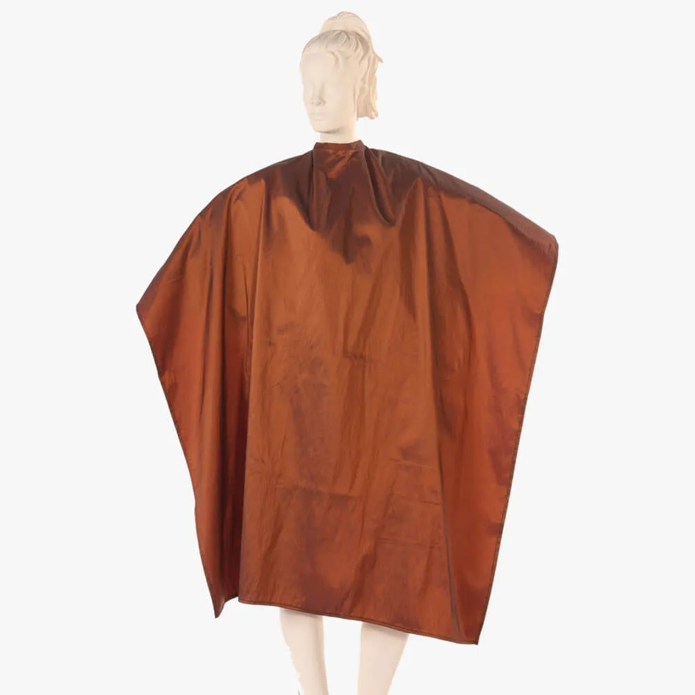 Multi-Purpose Salon Cape in Navy Iridescent Silkara Fabric