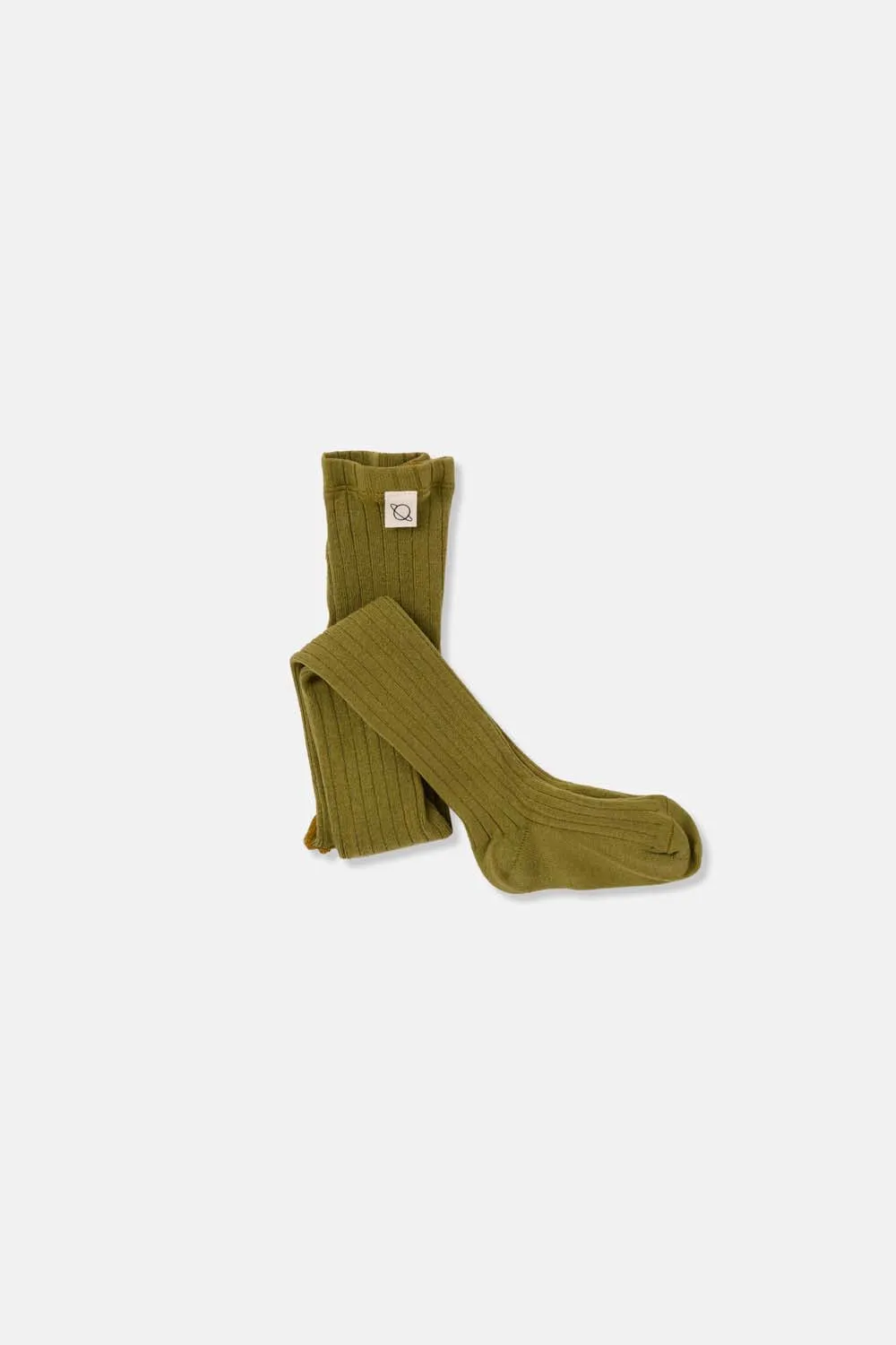 ORGANIC RIB-KNIT TIGHTS