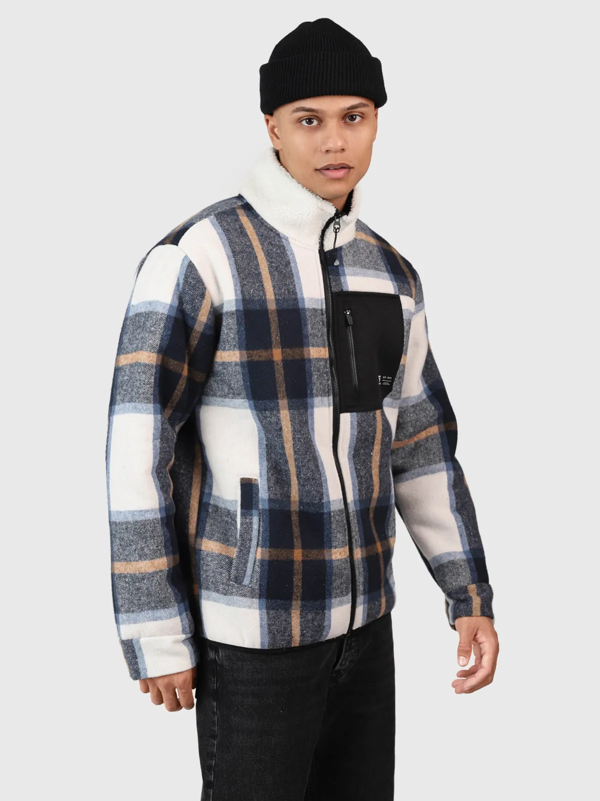 Pello Men Fleece Jacket | Navy
