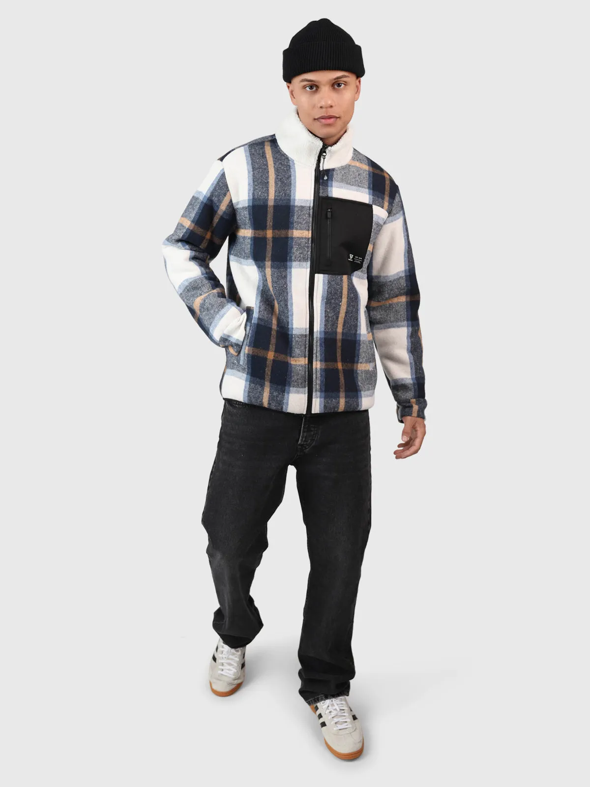 Pello Men Fleece Jacket | Navy