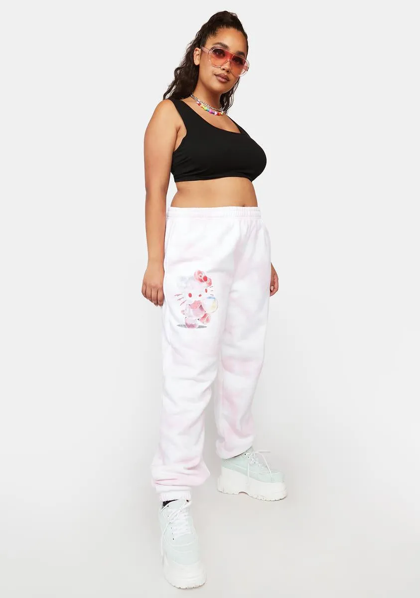 Plus Hello Kitty Bubble Tie Dye Joggers