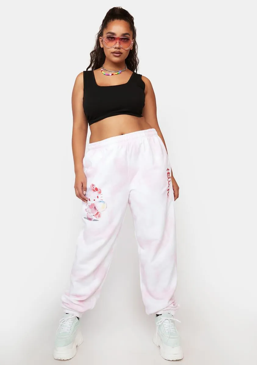 Plus Hello Kitty Bubble Tie Dye Joggers