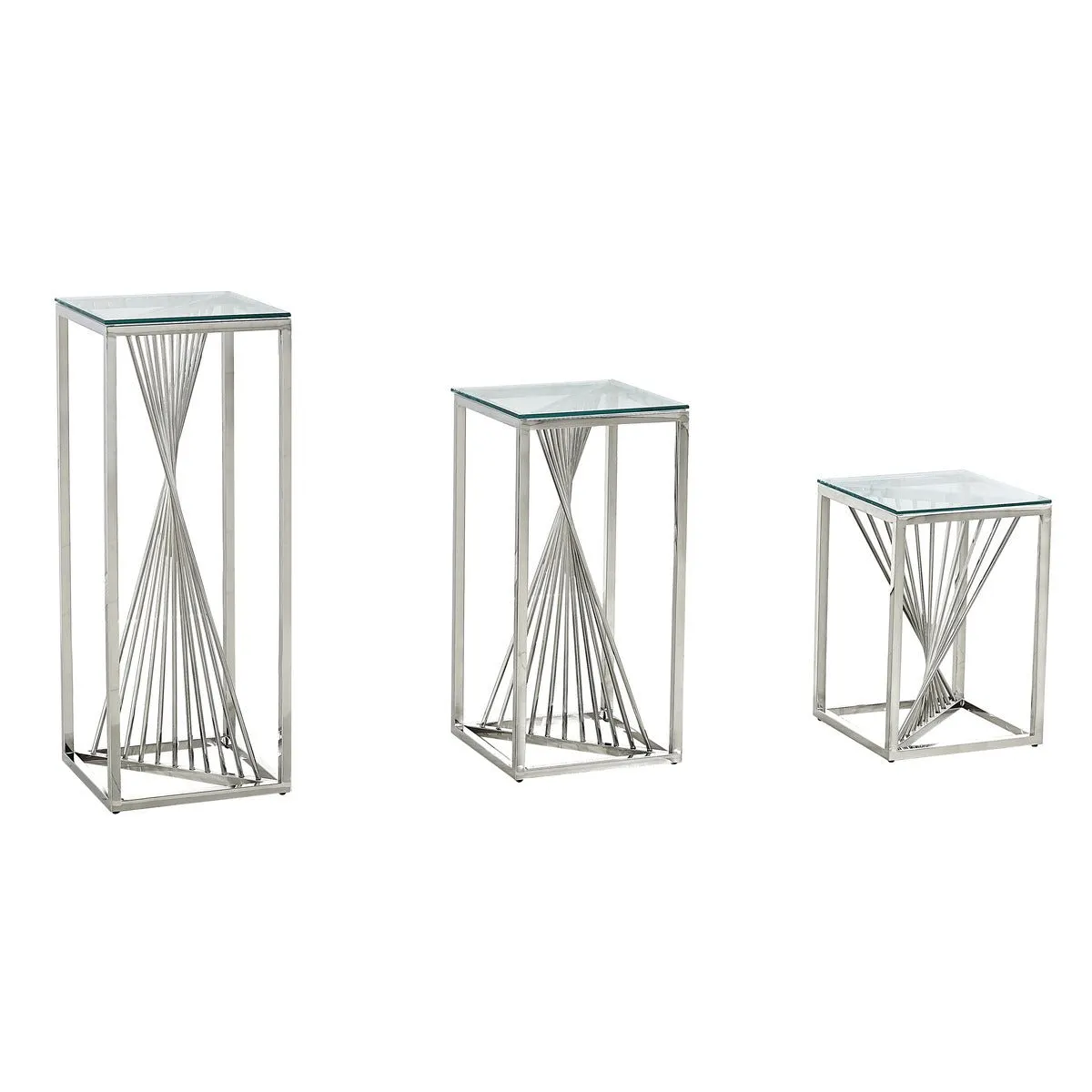 Prisma Glass Top Accent Table Large