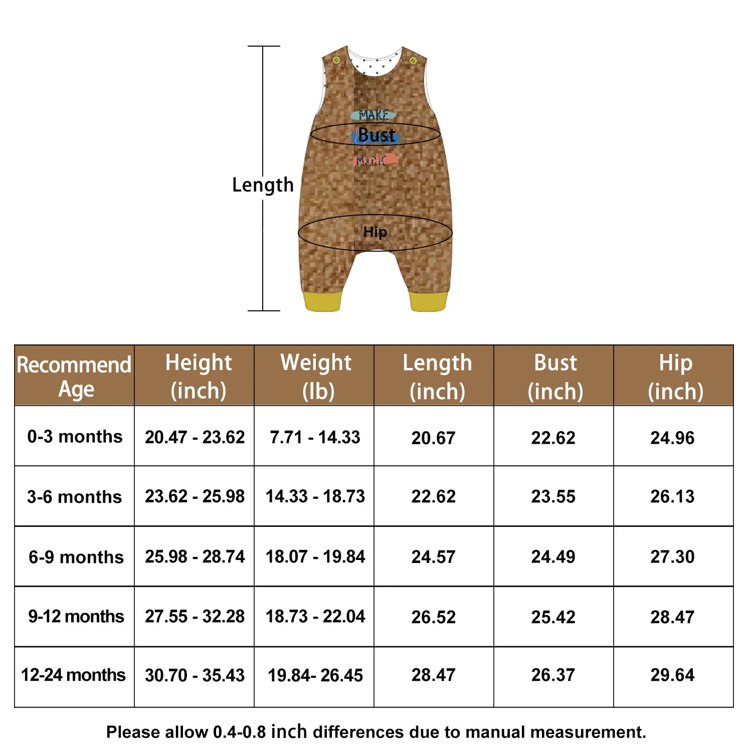 Pureborn Baby Fleece Overall