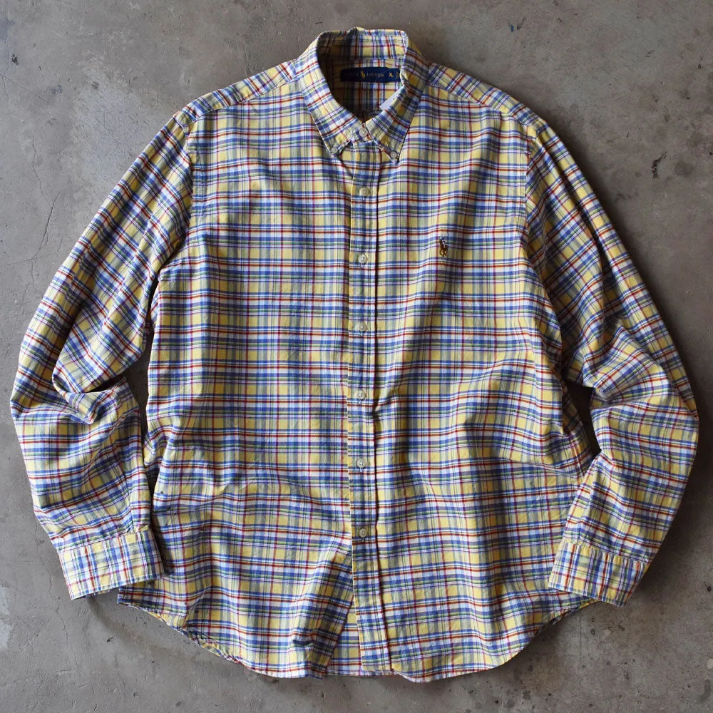 Ralph Lauren チェック ボタンダウンシャツ 240511 S2097