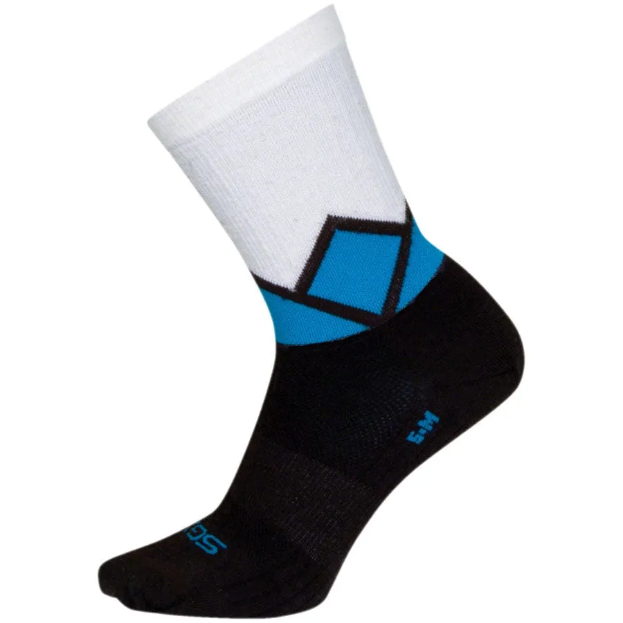 Range 2 SGX Wool Bike Socks - White/Black