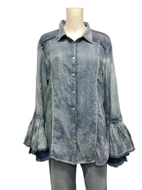 Ryan Michael Long Sleeve Print Shirt Size: XL