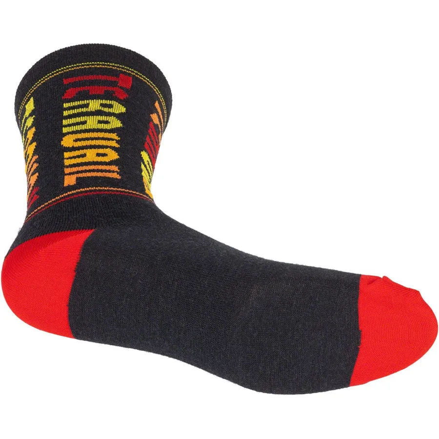 Scroll Wool Bike Socks - Black