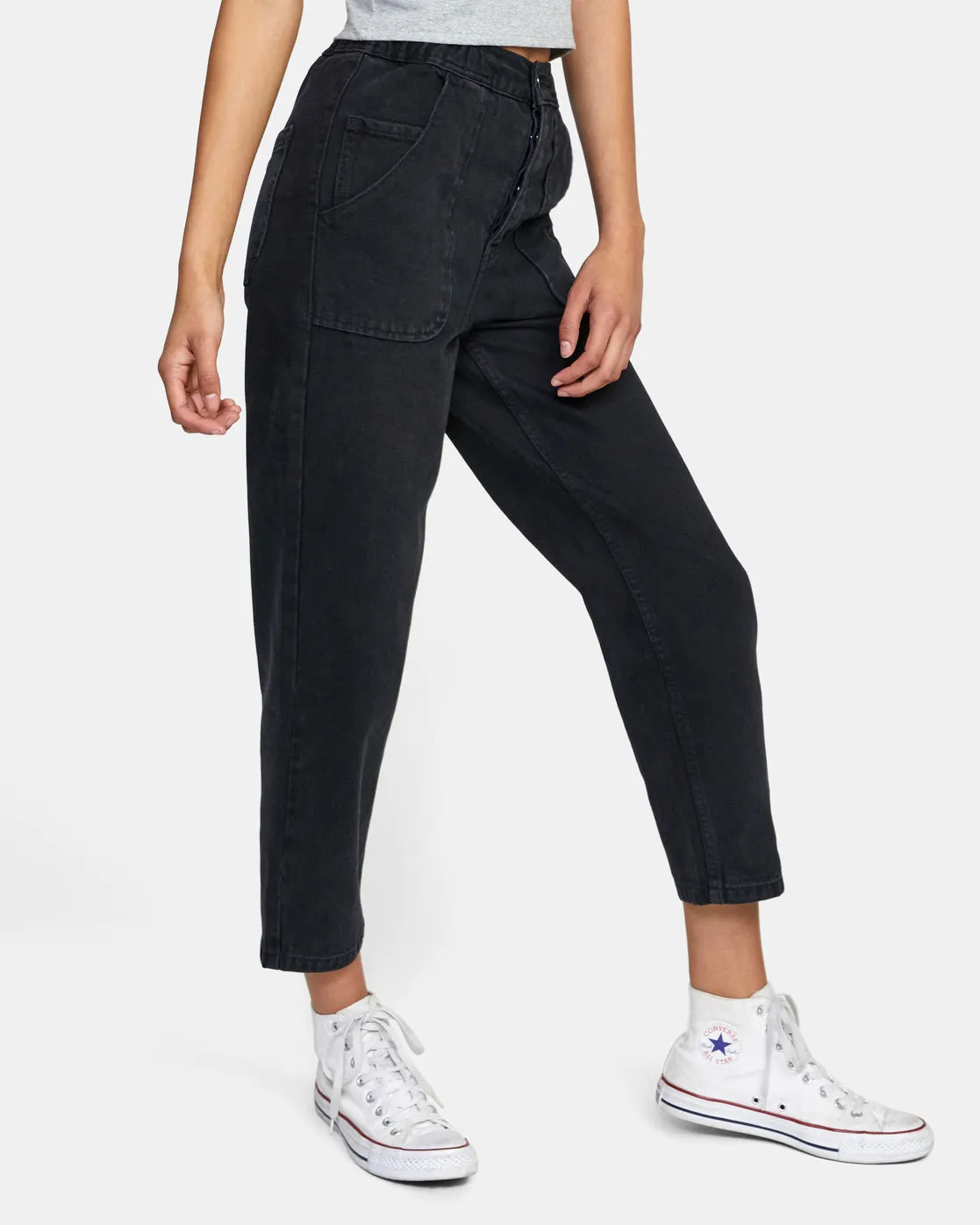 Scrunchie Jeans - Vintage Black