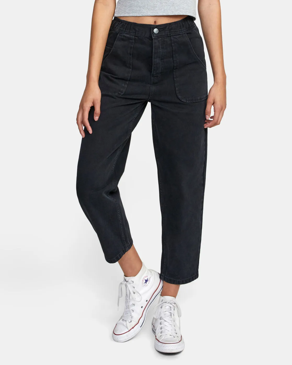 Scrunchie Jeans - Vintage Black