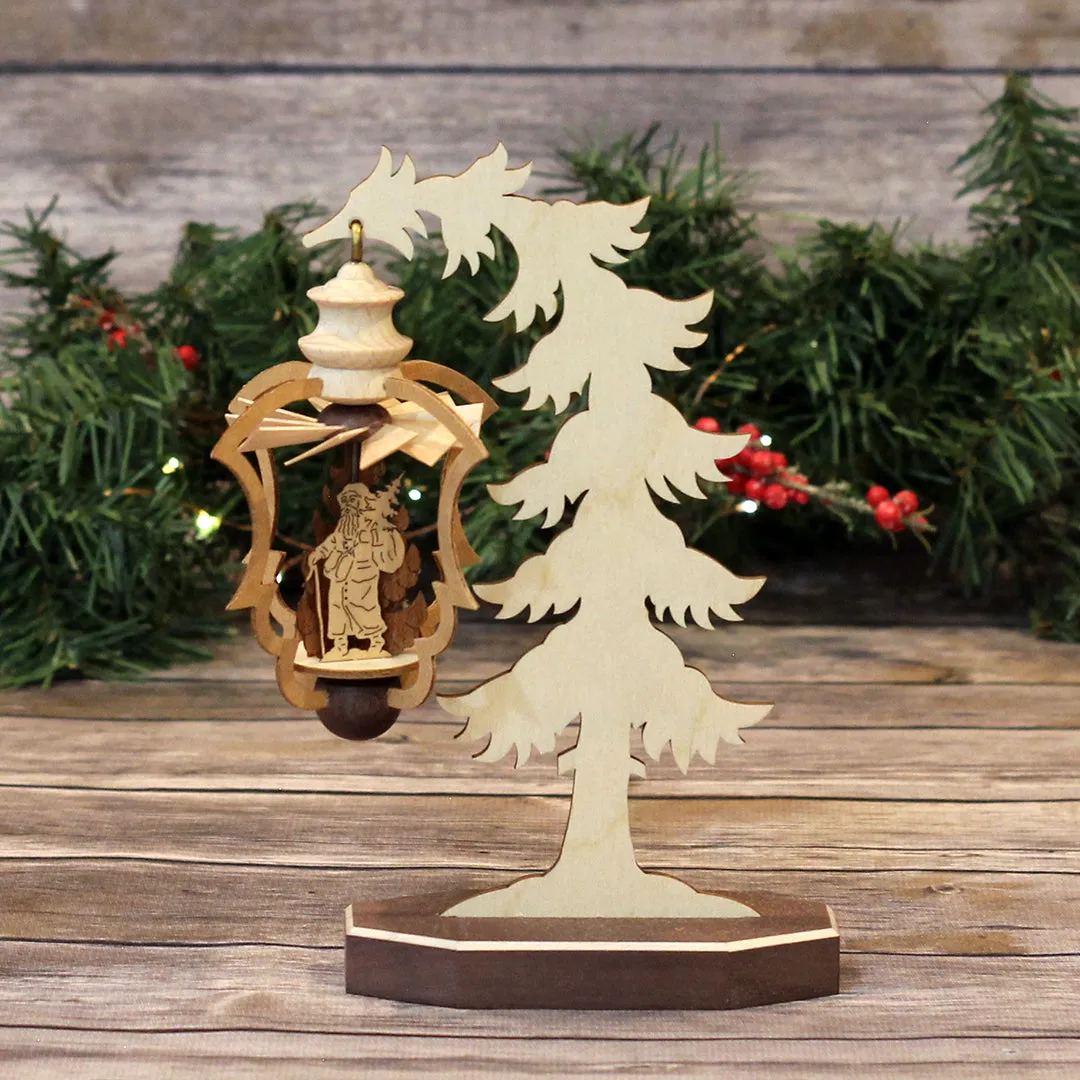 Tree Holder with Ornament - Santa