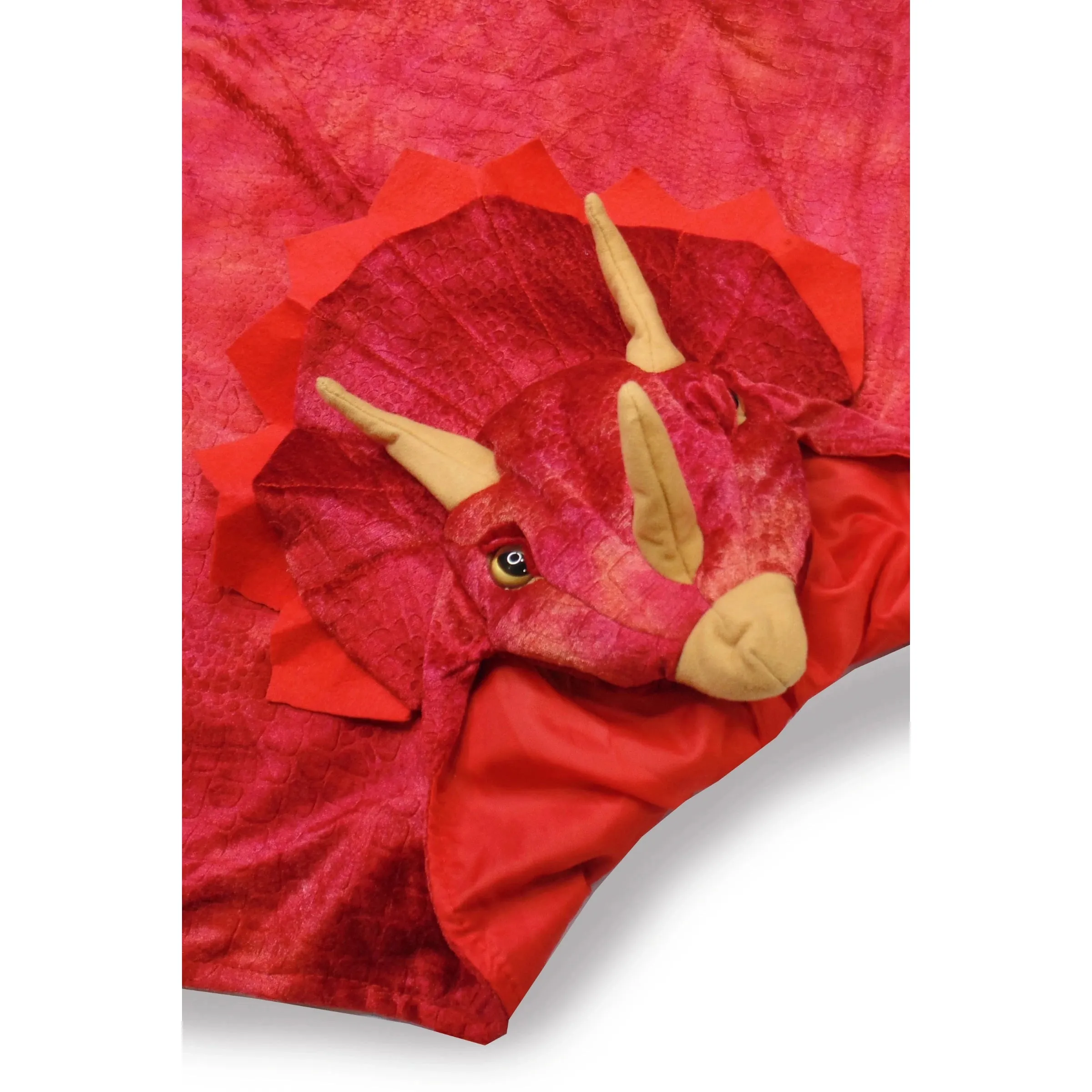 triceratops hooded cape