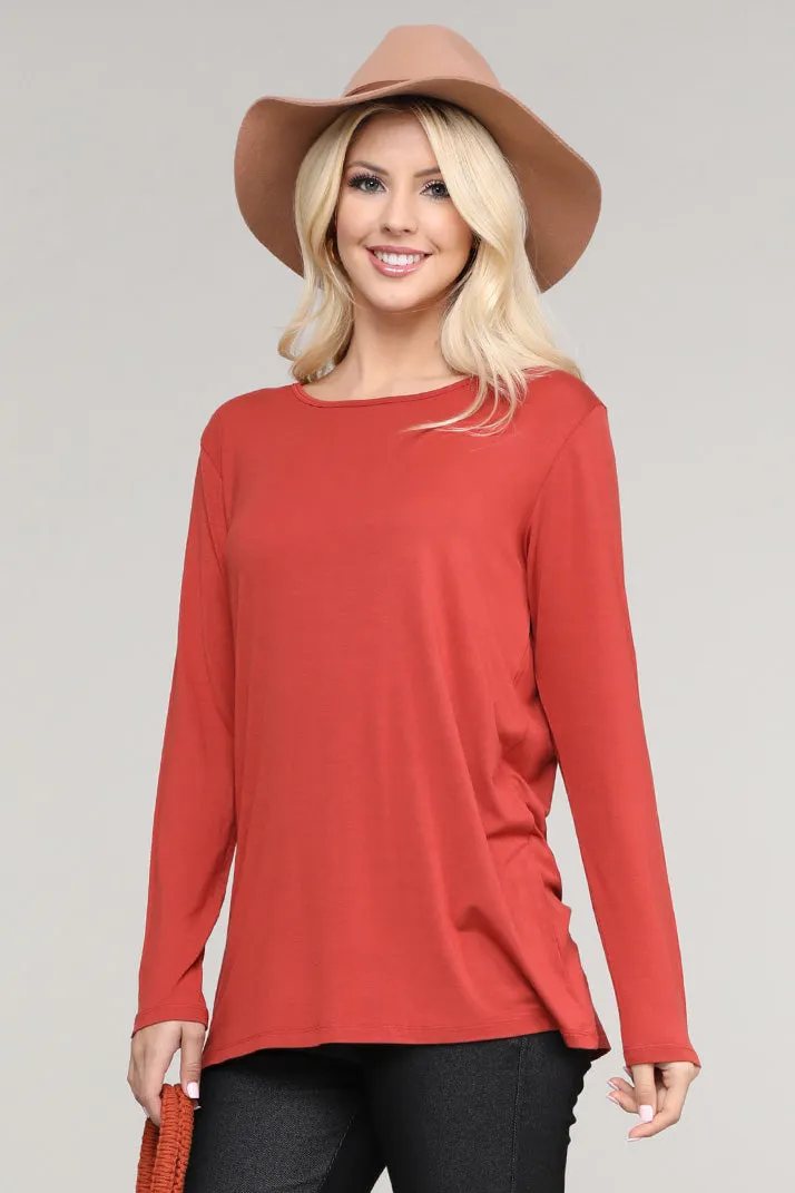 Turnin' Heads Long Sleeve Open Back Top