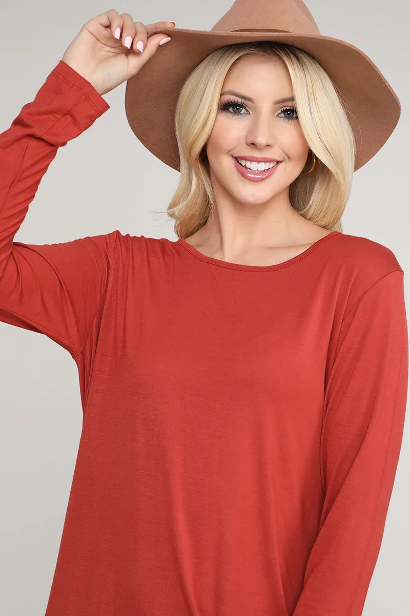 Turnin' Heads Long Sleeve Open Back Top