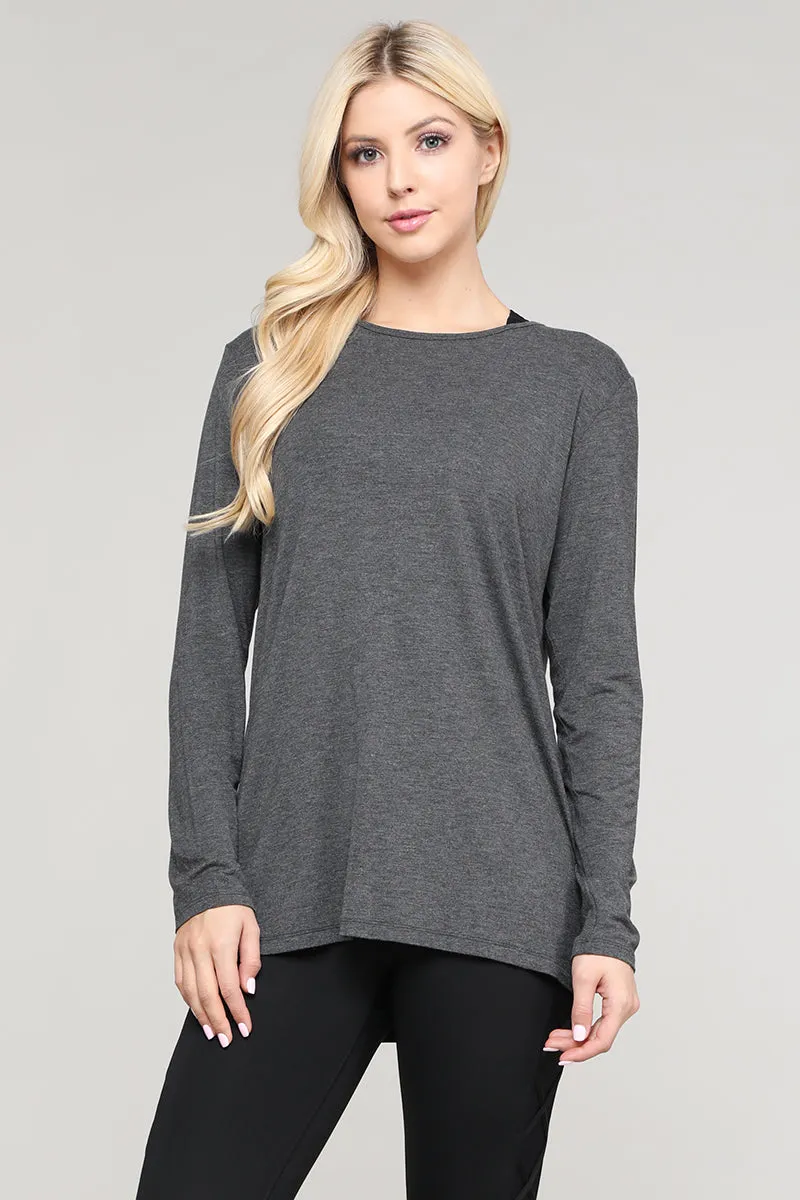 Turnin' Heads Long Sleeve Open Back Top