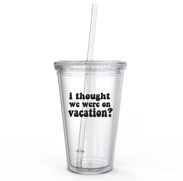 Vacation- Winter House Tumbler Cup