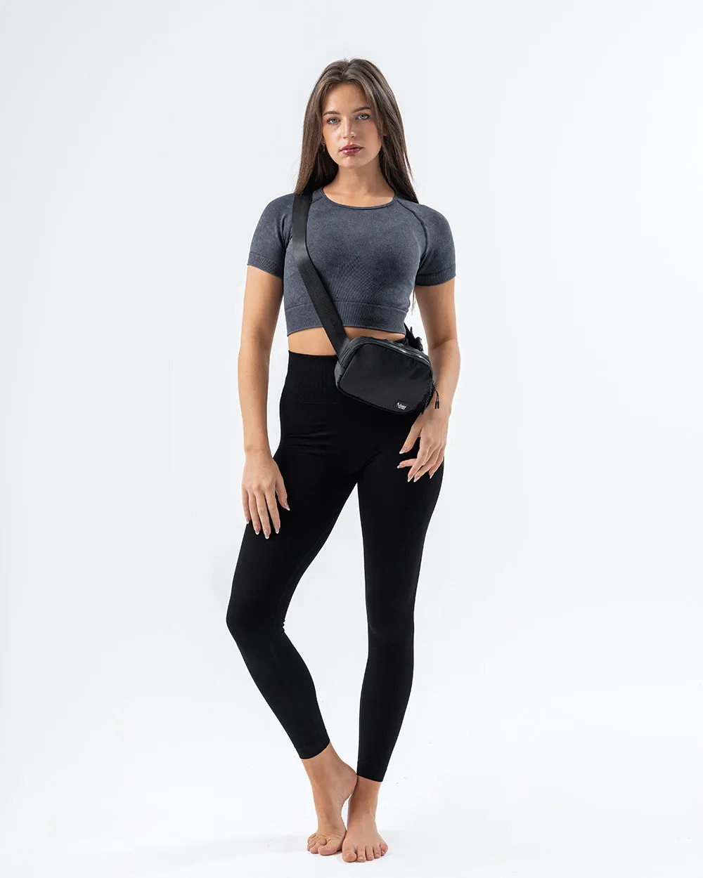 Vital Crop Top Stone Wash