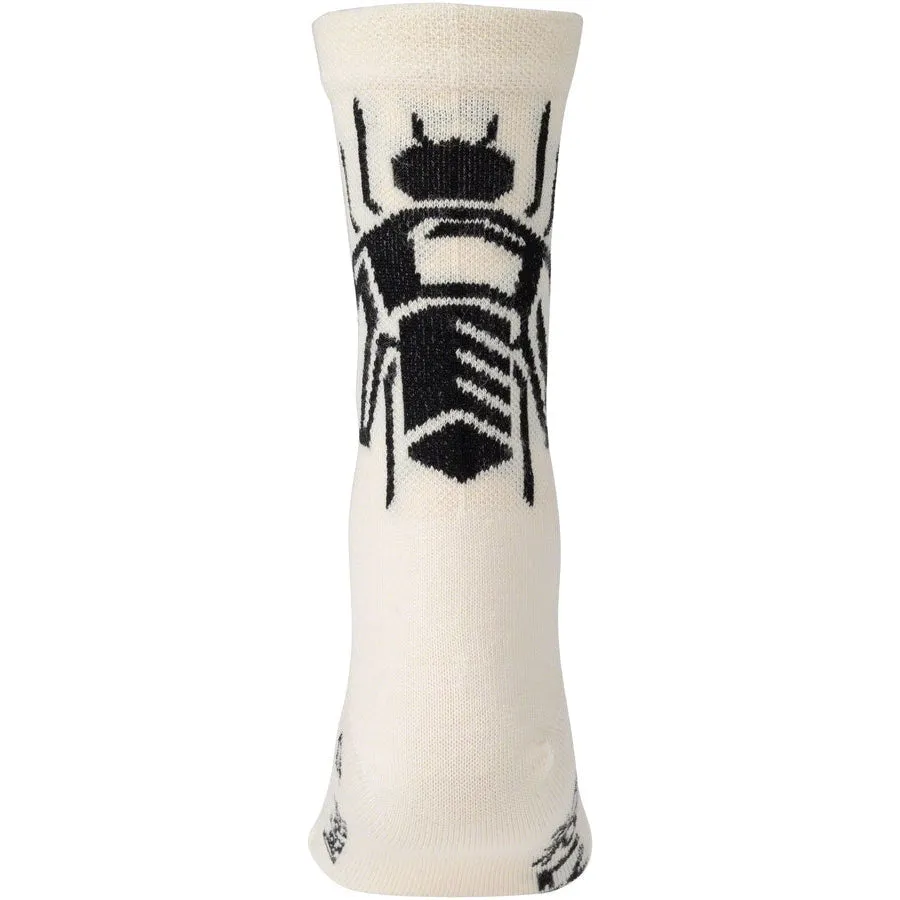 Wingnut Wool Bike Socks - White