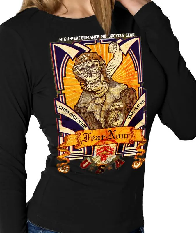 Womens Road Skull Pilot Rider (Long Sleeve)