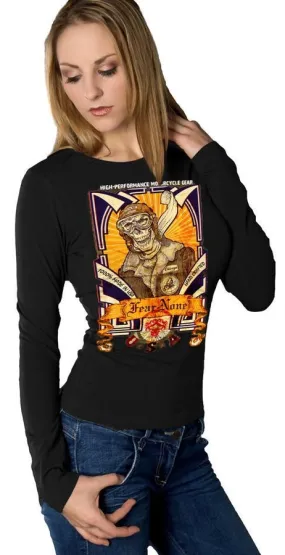 Womens Road Skull Pilot Rider (Long Sleeve)