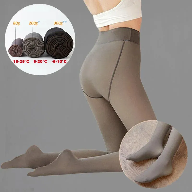Women's Winter Warm Fleece Lined Tights Leggings