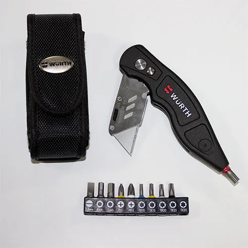 Wurth Trapezodial Blade Knife and Bit Set